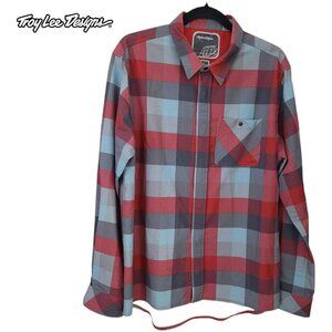 TROY LEE DESIGNS Grind Flannel Riding Jersey mountain bike long sleeve large